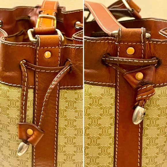 CELINE SAC SEAU Leather Bag - Picture 5 of 12